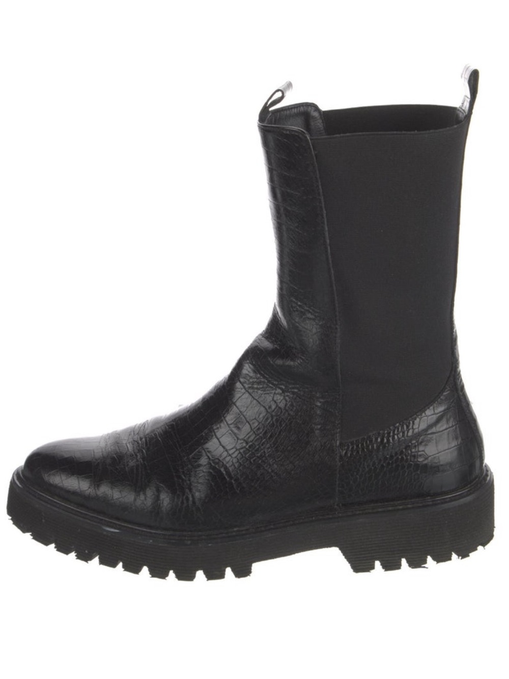 Freda Salvador Black Women's Chelsea Lug Boot